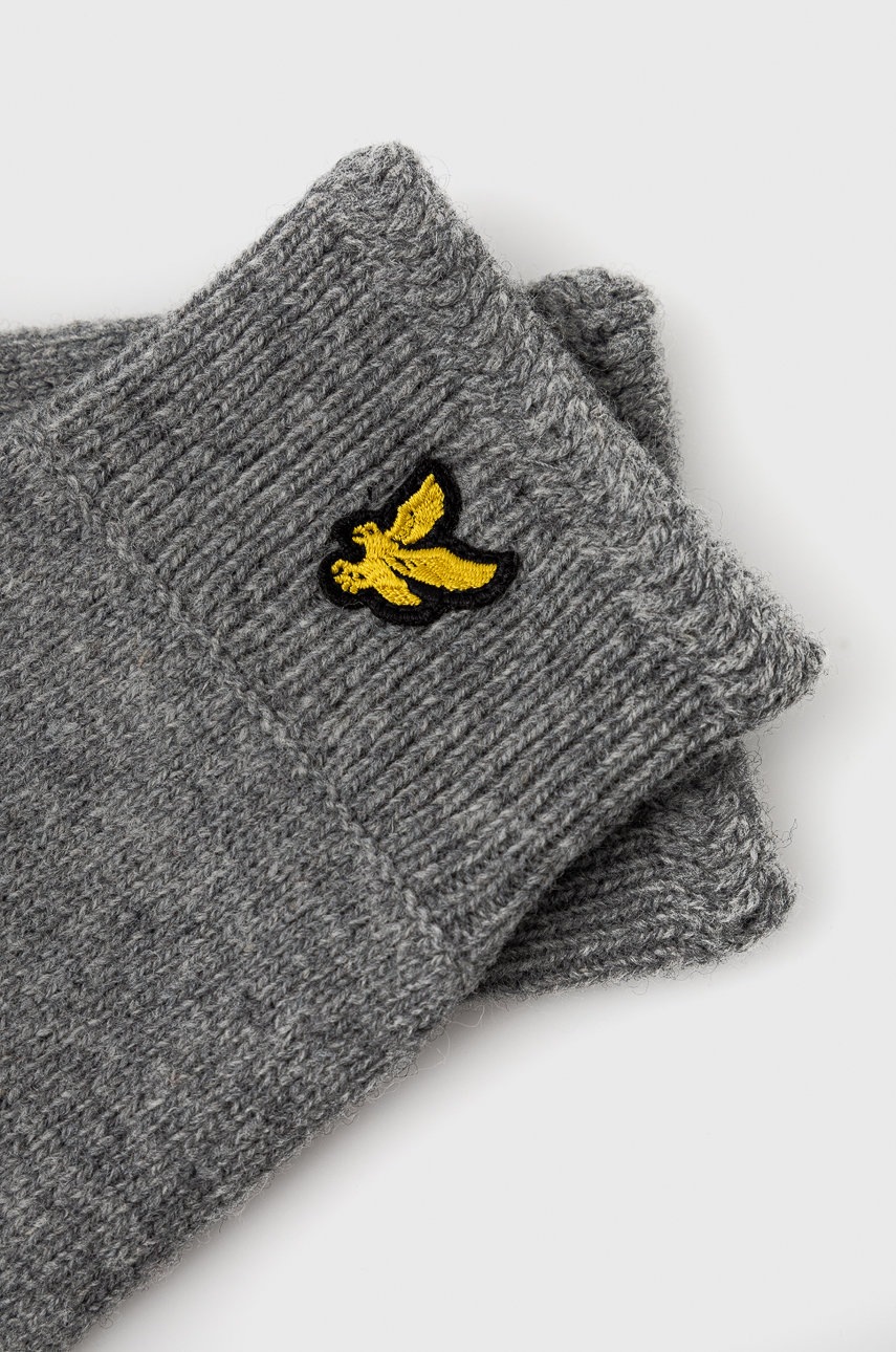 

Рукавички Lyle & Scott колір сірий