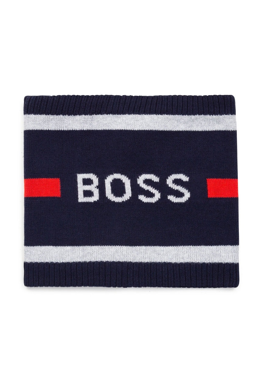 

Детский снуд Boss цвет синий с принтом