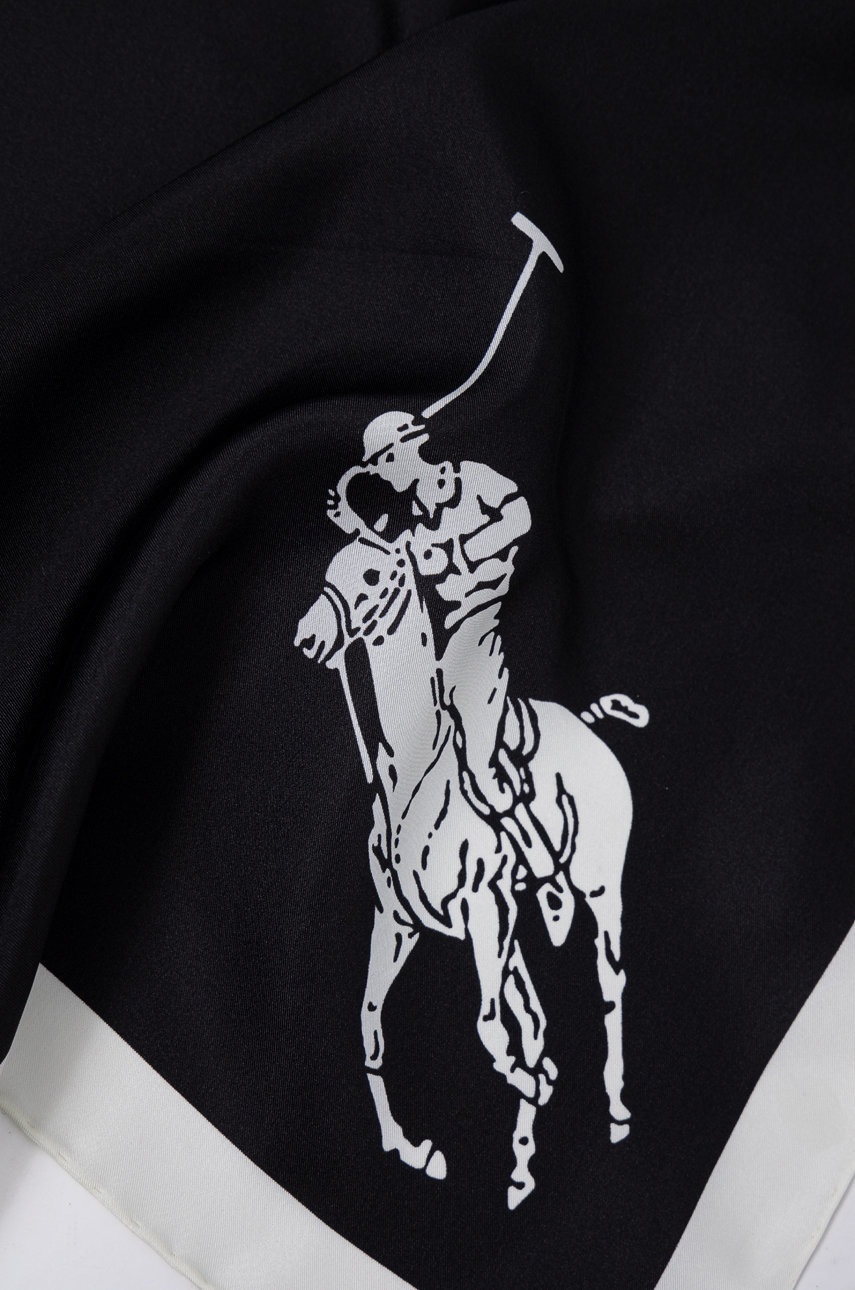 

Хустка Polo Ralph Lauren жіноча колір чорний візерунок