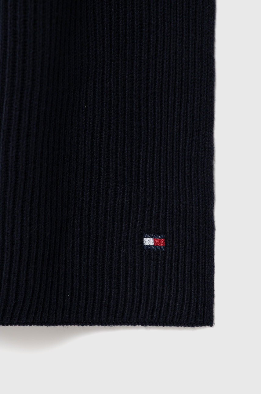 

Шарф Tommy Hilfiger жіночий колір синій гладкий
