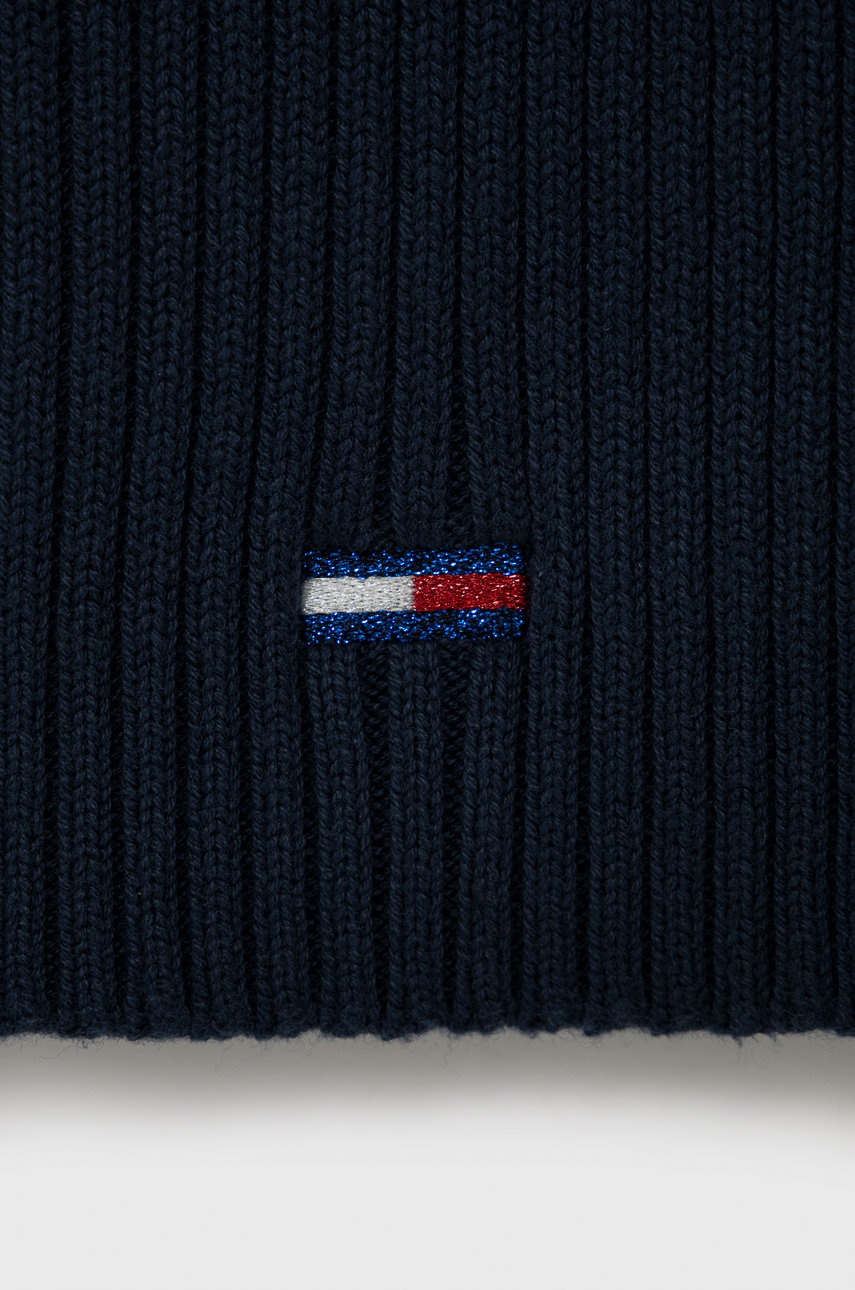 

Шарф Tommy Jeans женский цвет синий гладкий