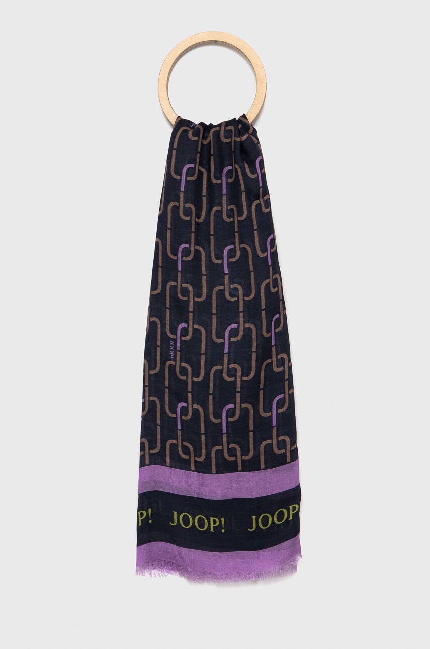 

Шал Joop! дамски в тъмносиньо с десен, Тъмносин