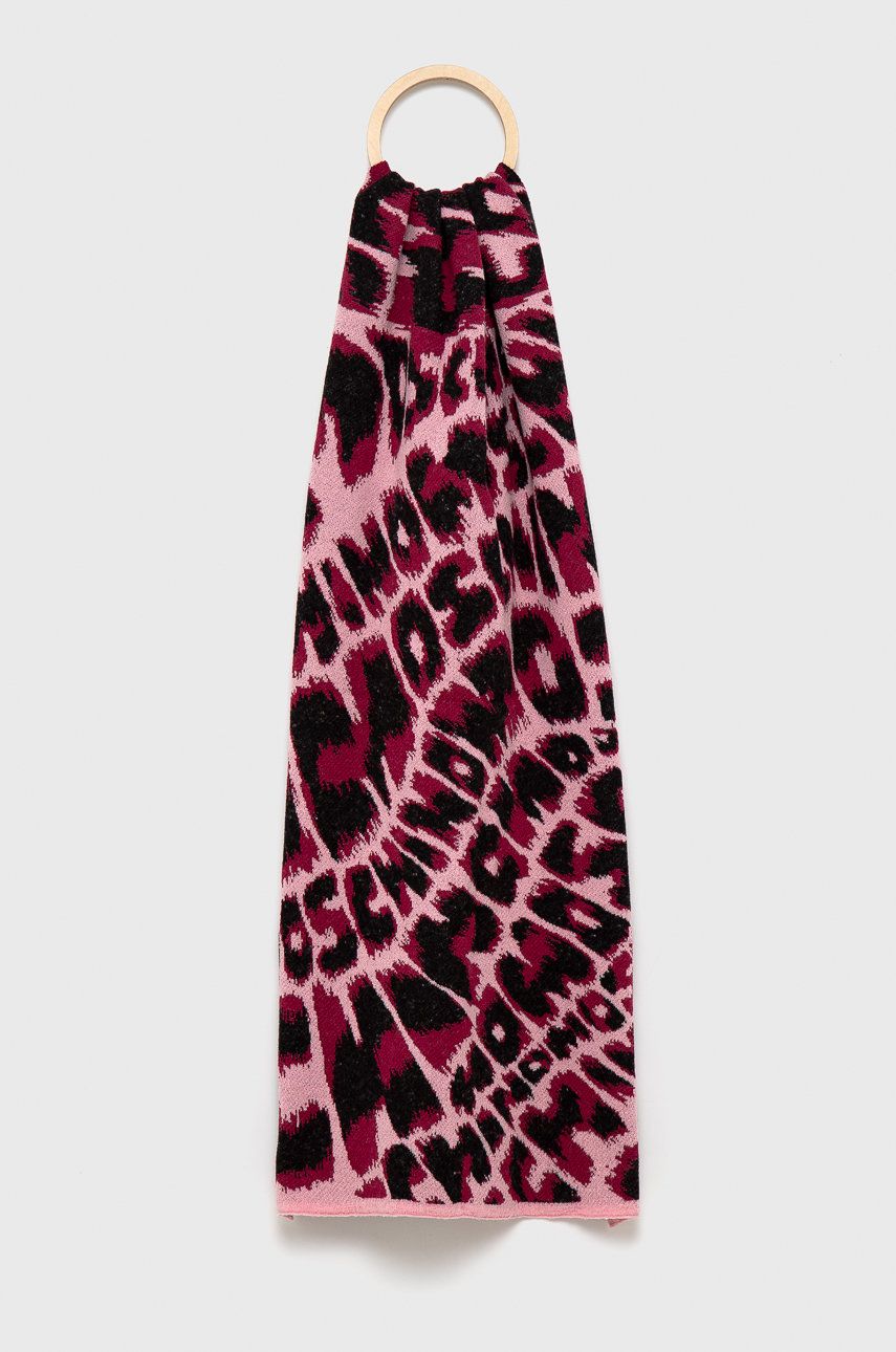 Moschino Fular femei, culoarea roz, modelator answear.ro imagine 2022 13clothing.ro