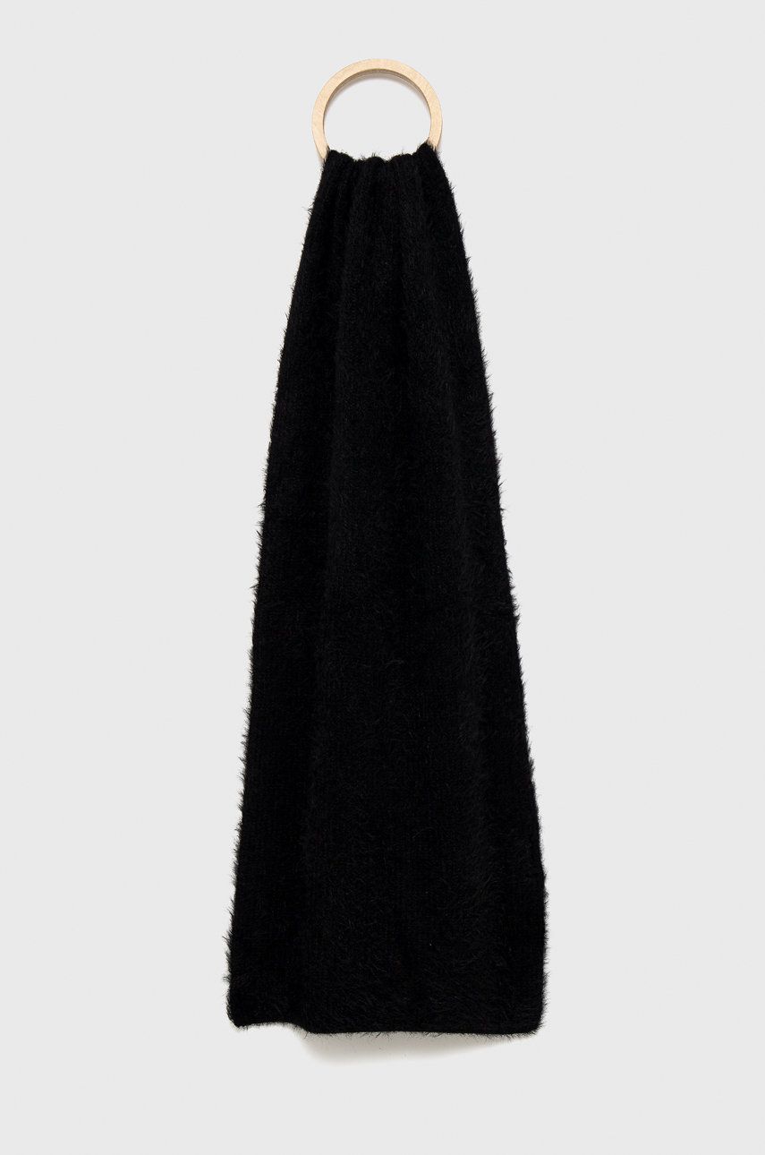 Morgan Fular femei, culoarea negru, material neted imagine reduceri black friday 2021 answear.ro