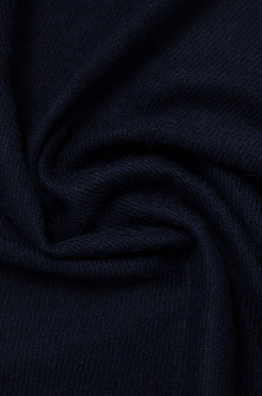 

Шаль с примесью шерсти United Colors of Benetton цвет синий гладкий