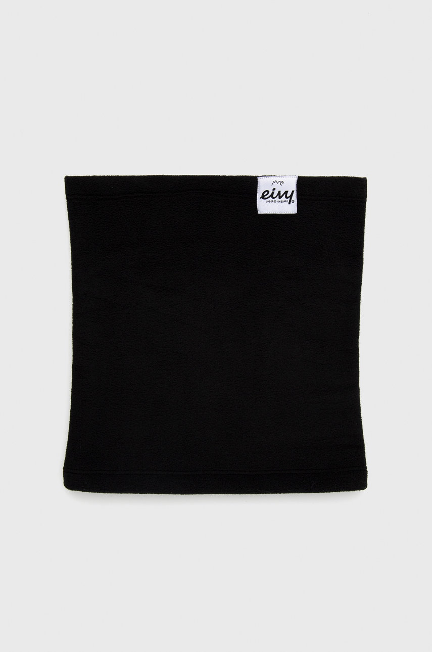 Eivy Fular împletit femei, culoarea negru, material neted