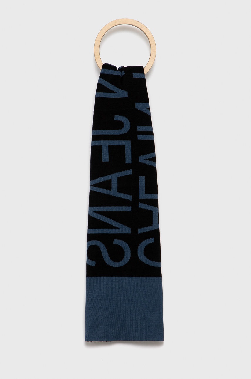 

Детски шал Calvin Klein Jeans в тъмносиньо с принт, Тъмносин