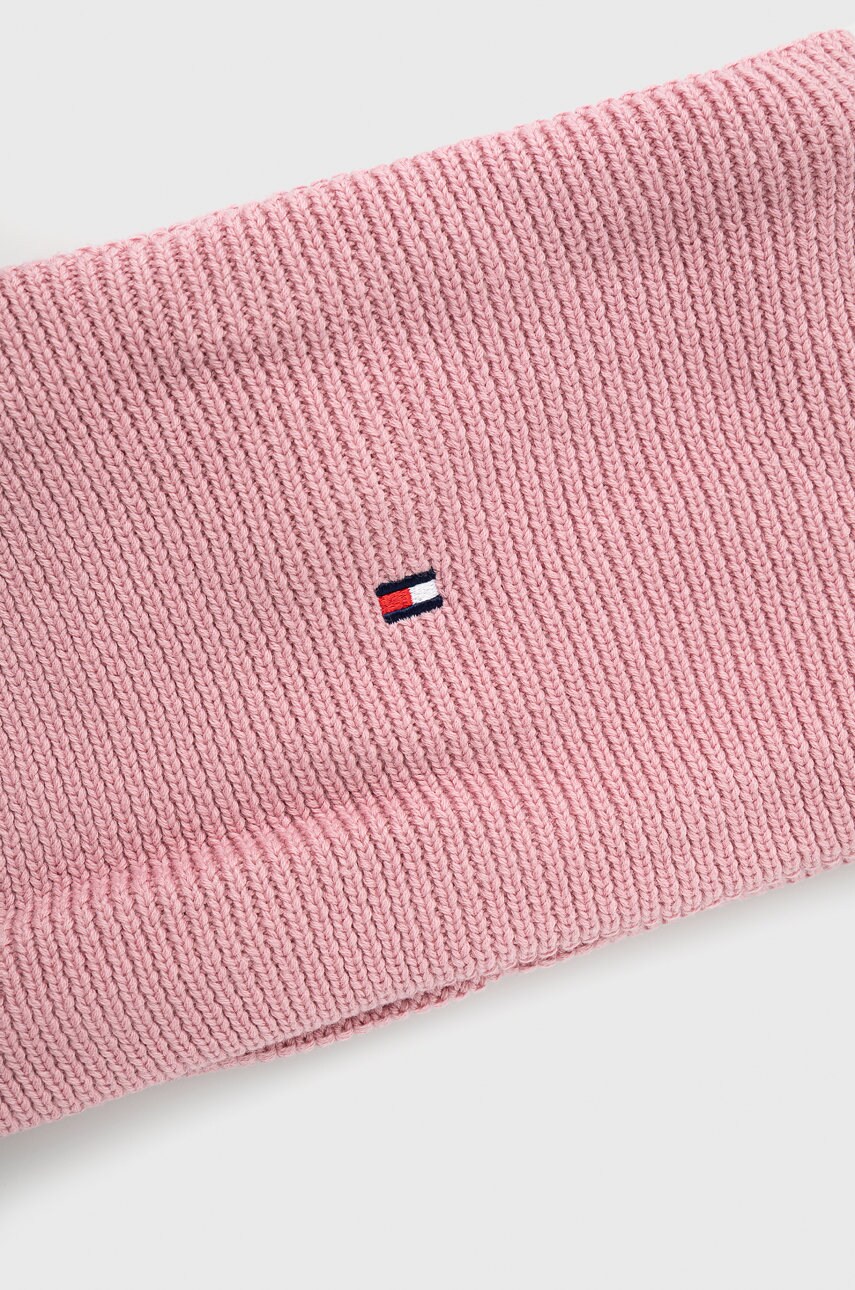 

Детский снуд Tommy Hilfiger цвет розовый гладкий