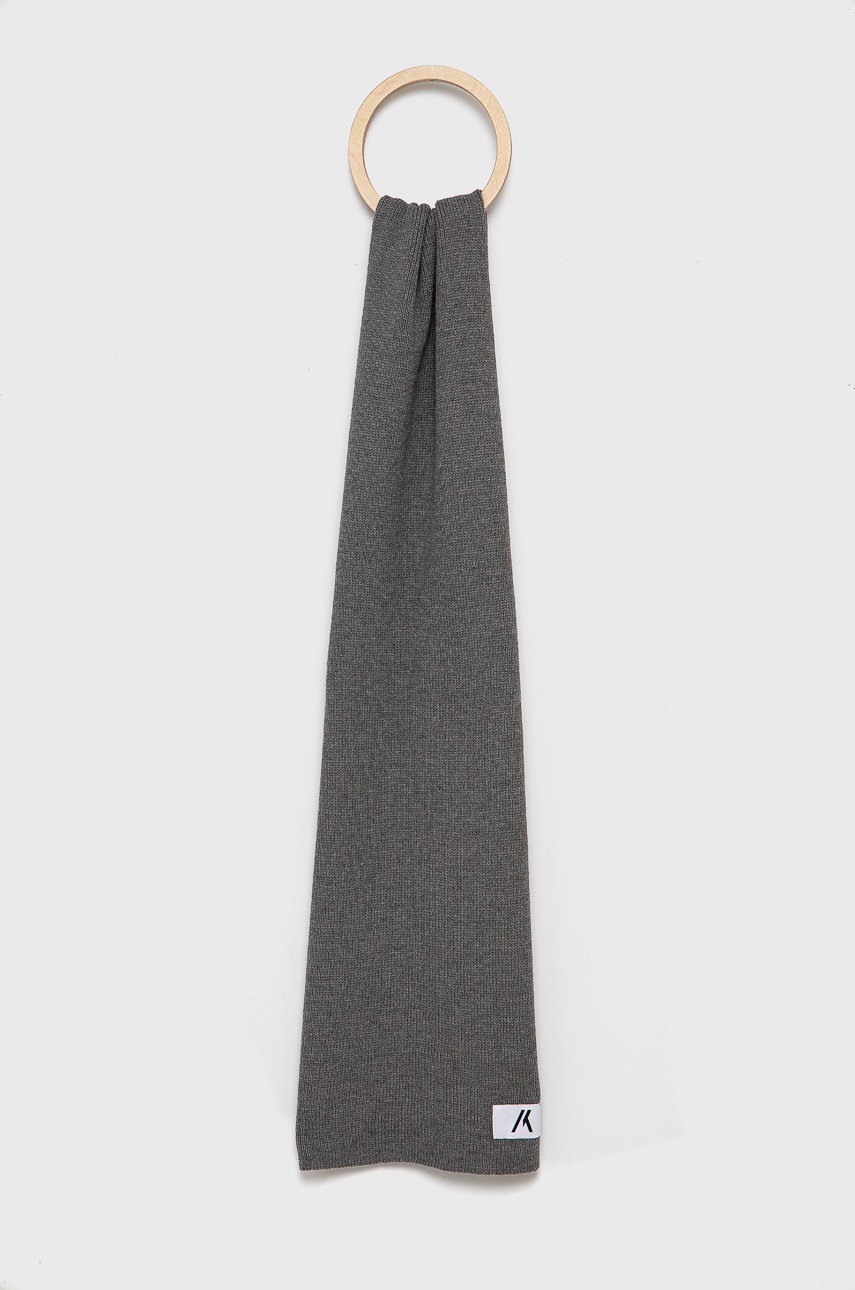 

Шал Produkt by Jack & Jones мъжки в сиво с изчистен дизайн, Сив