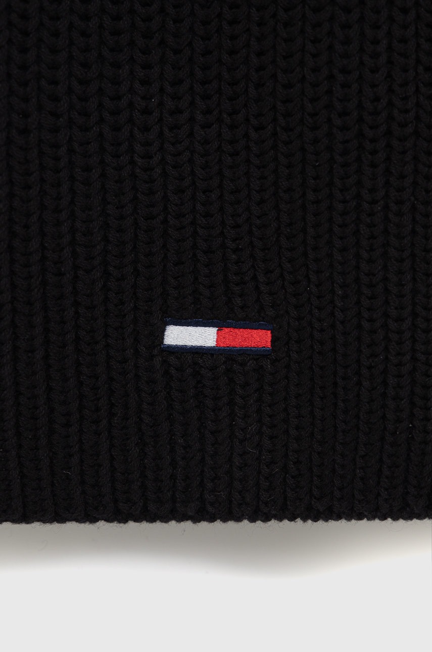 

Шарф Tommy Jeans мужской цвет чёрный гладкий