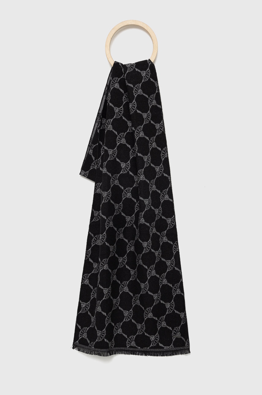 Joop! fular barbati, culoarea negru, modelator