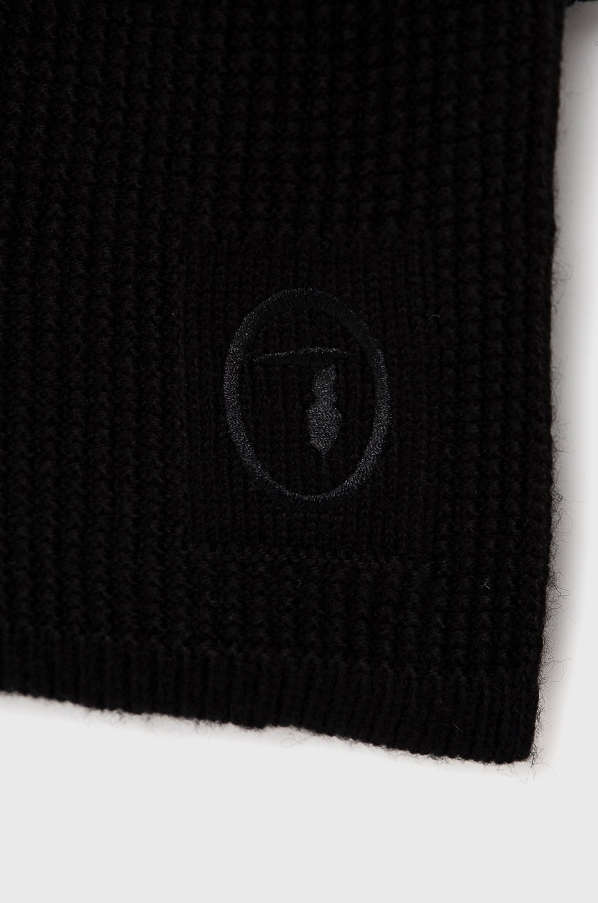 

Шарф Trussardi мужской цвет чёрный гладкий