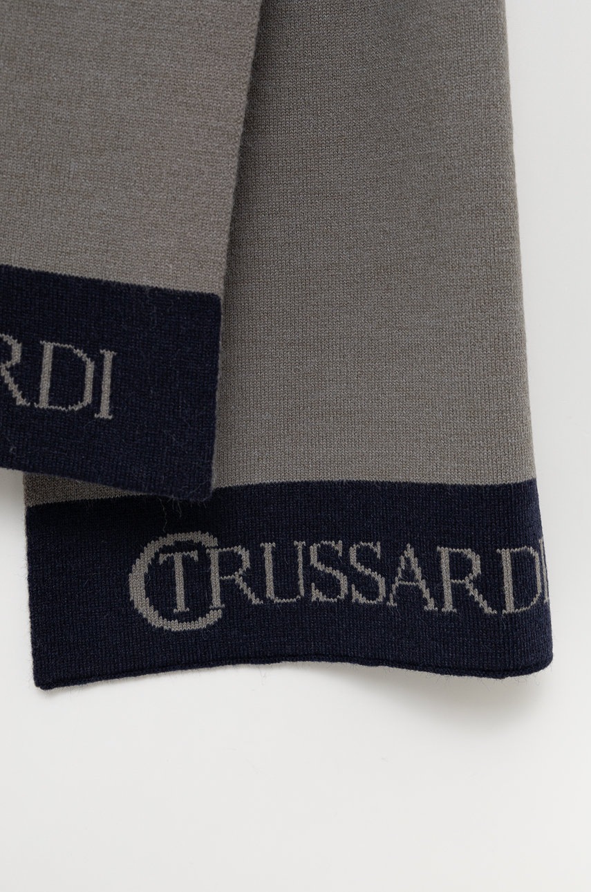 

Шарф Trussardi мужской цвет серый