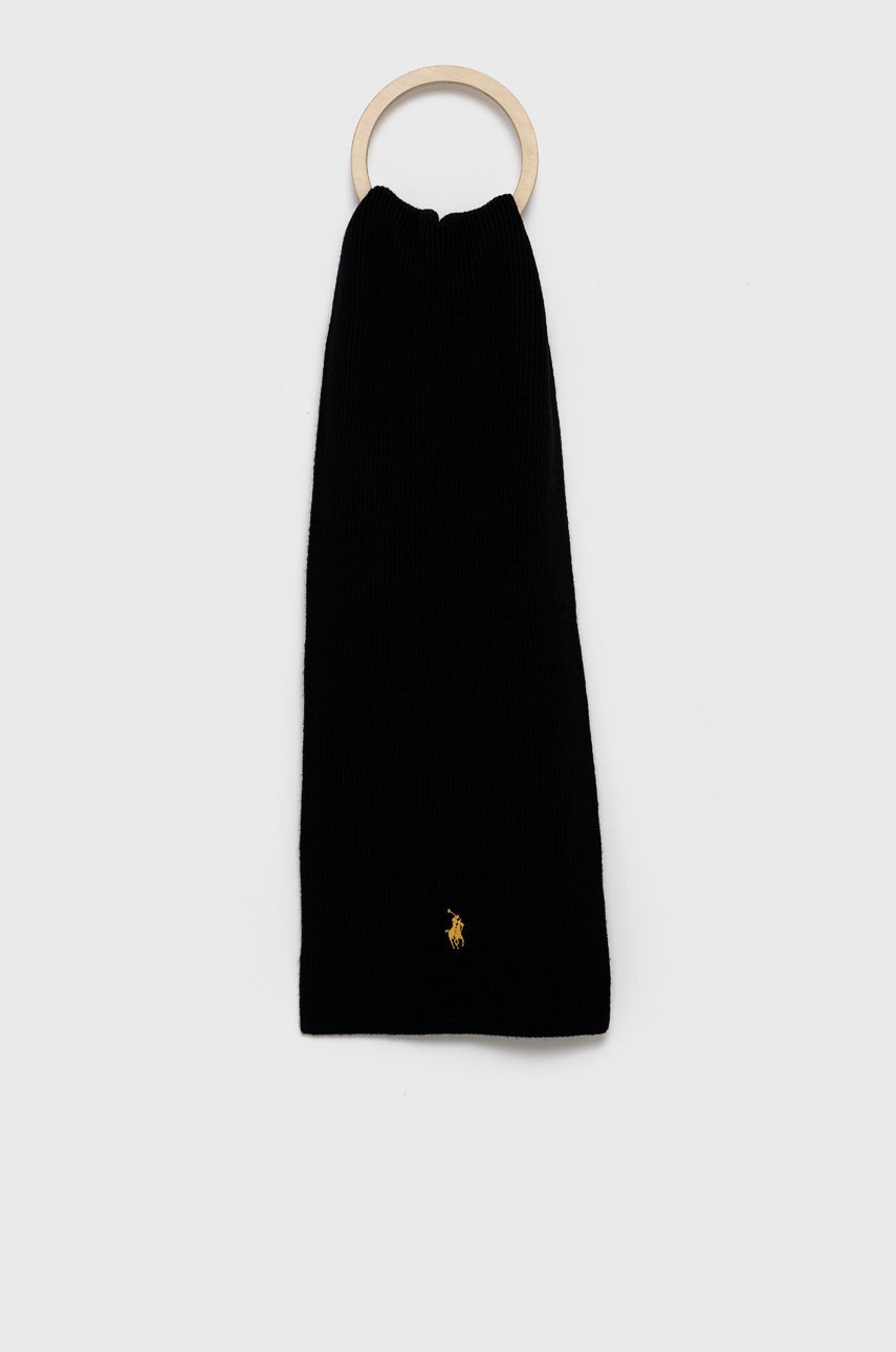 

Polo Ralph Lauren - Вълнен шал, Черен