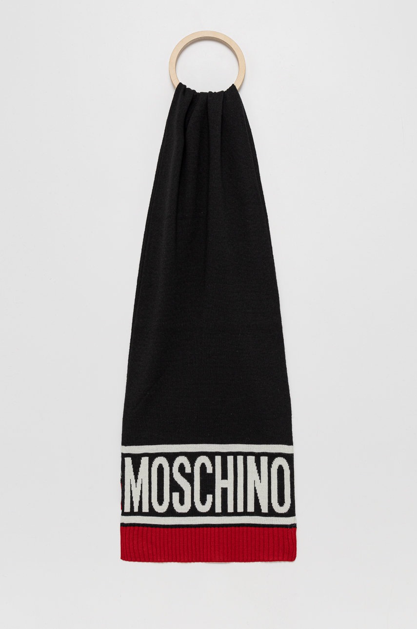 

Moschino - Вълнен шал, Черен