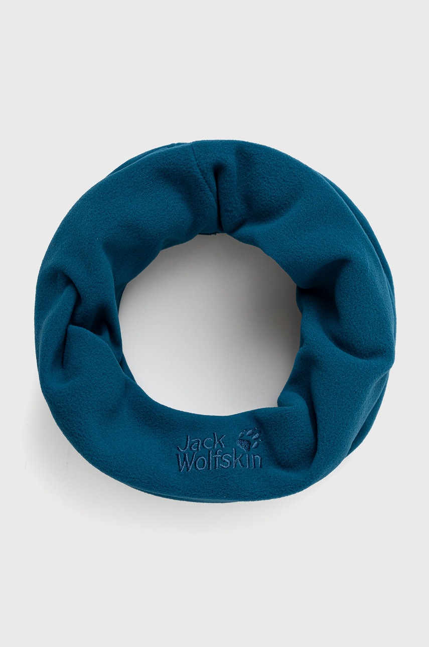 

Кръгъл шал Jack Wolfskin мъжки в тюркоазено с изчистен дизайн, Тюркоазен