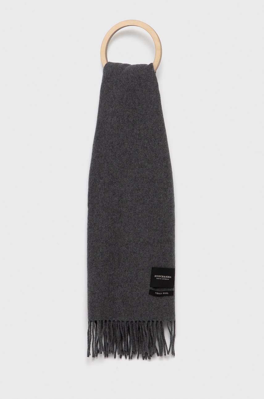 

Scotch & Soda - Вълнен шал, Сив