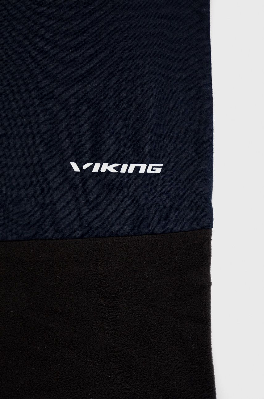 Viking Fular împletit Culoarea Albastru Marin, Material Neted