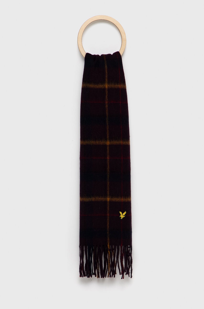 

Lyle & Scott - Вълнен шал, Бордо