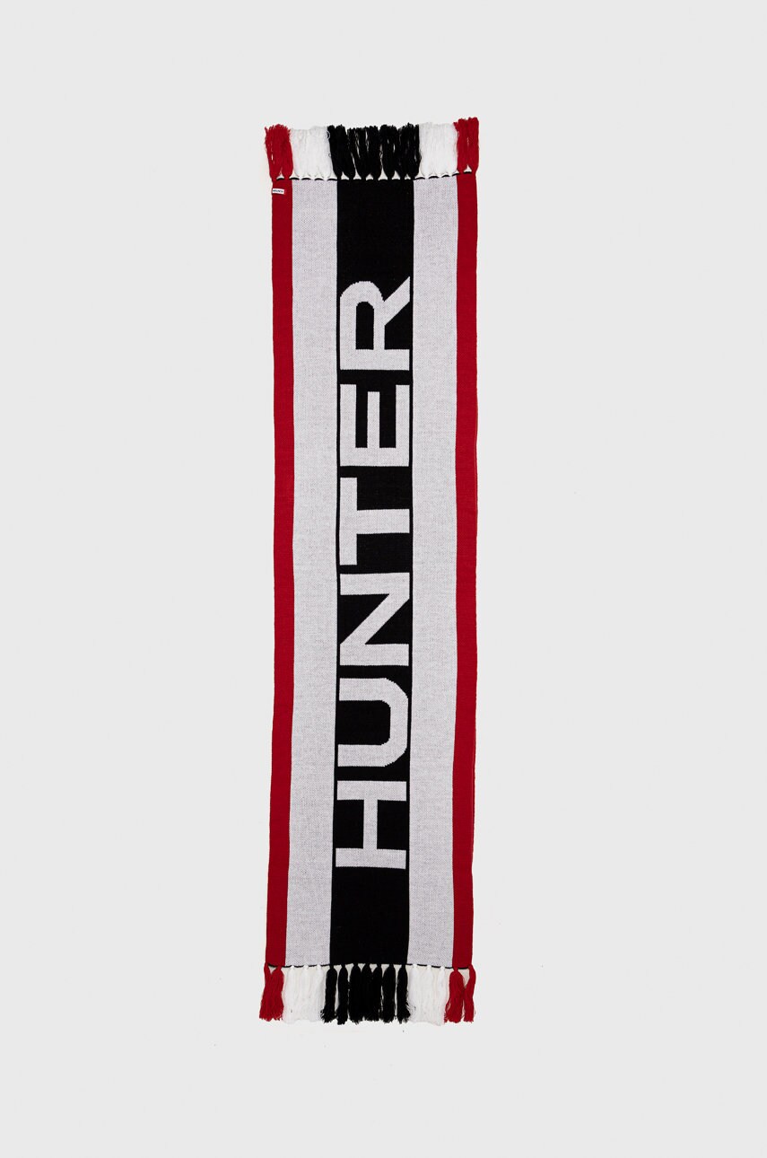 

Шарф Hunter цвет красный с узором