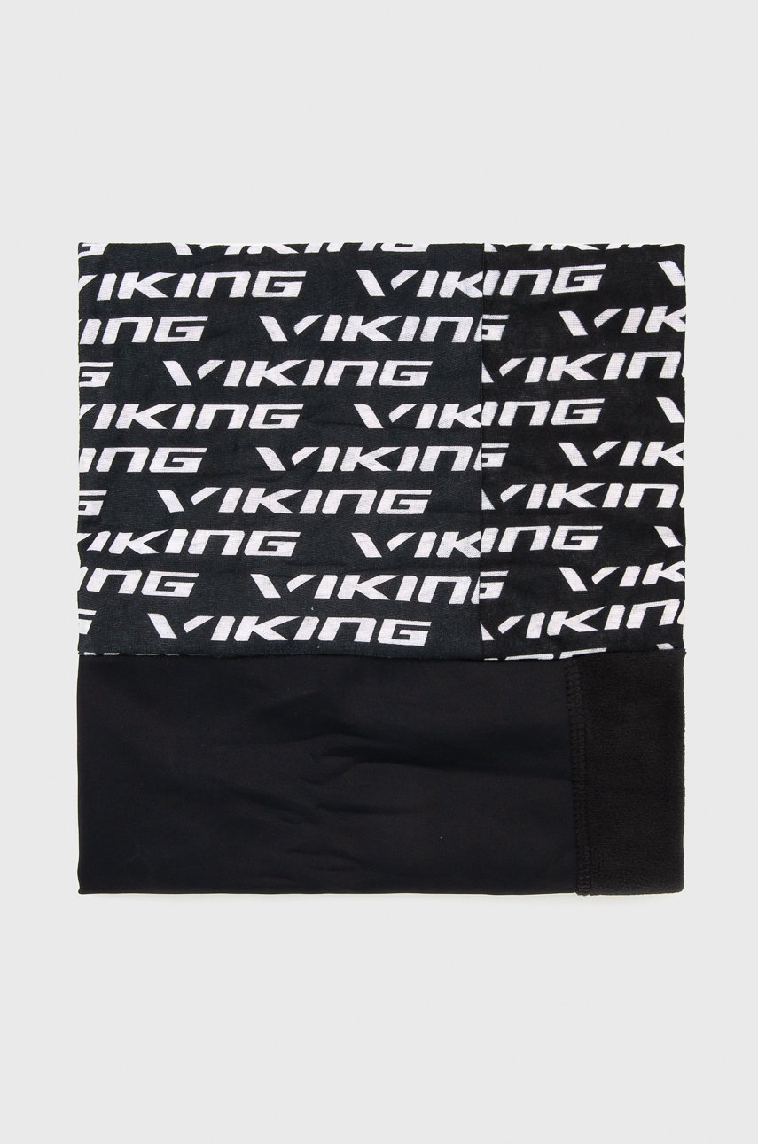 

Кръгъл шал Viking в черно с десен, Черен