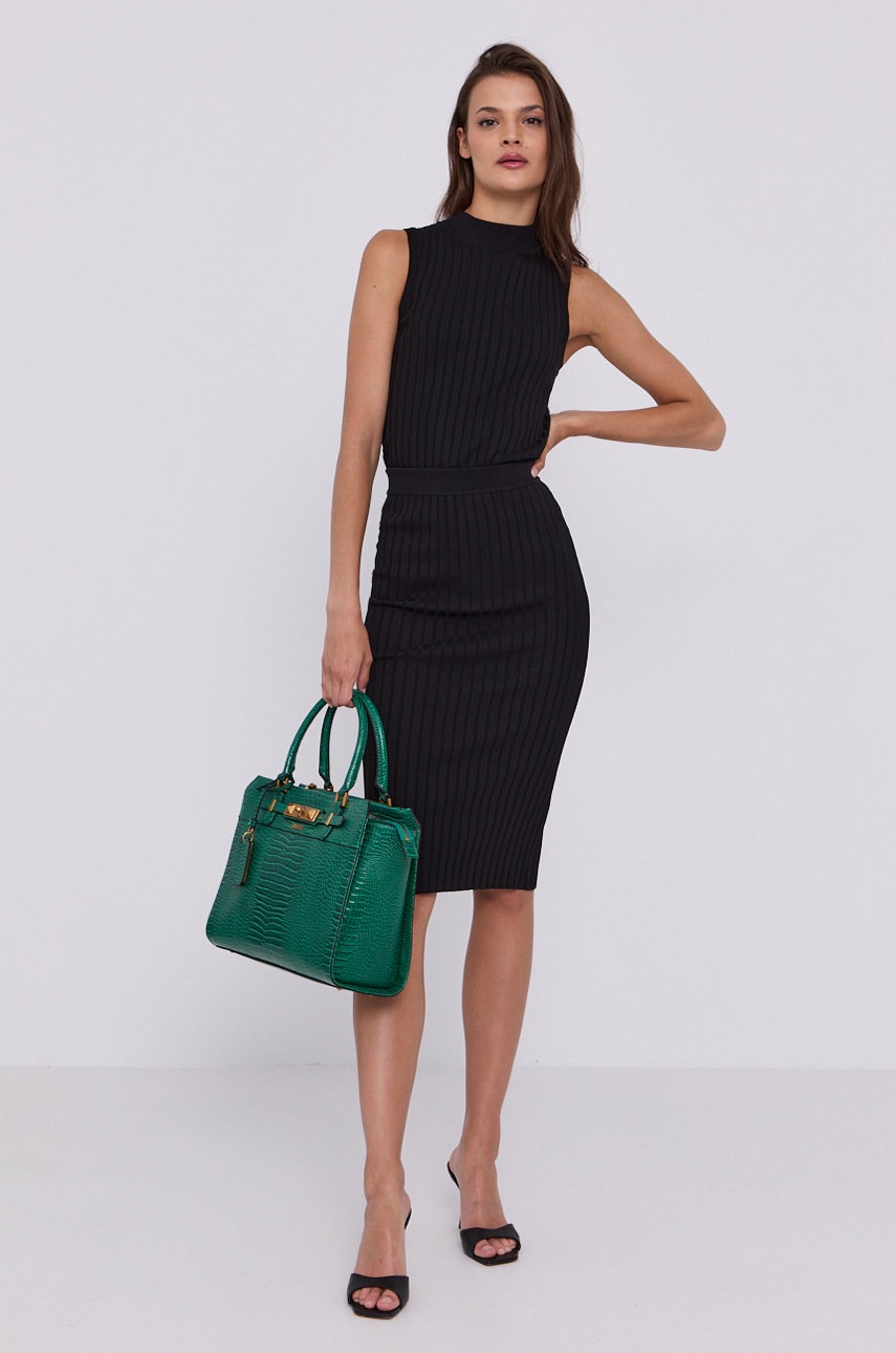

Спідниця Guess колір чорний mini пряма