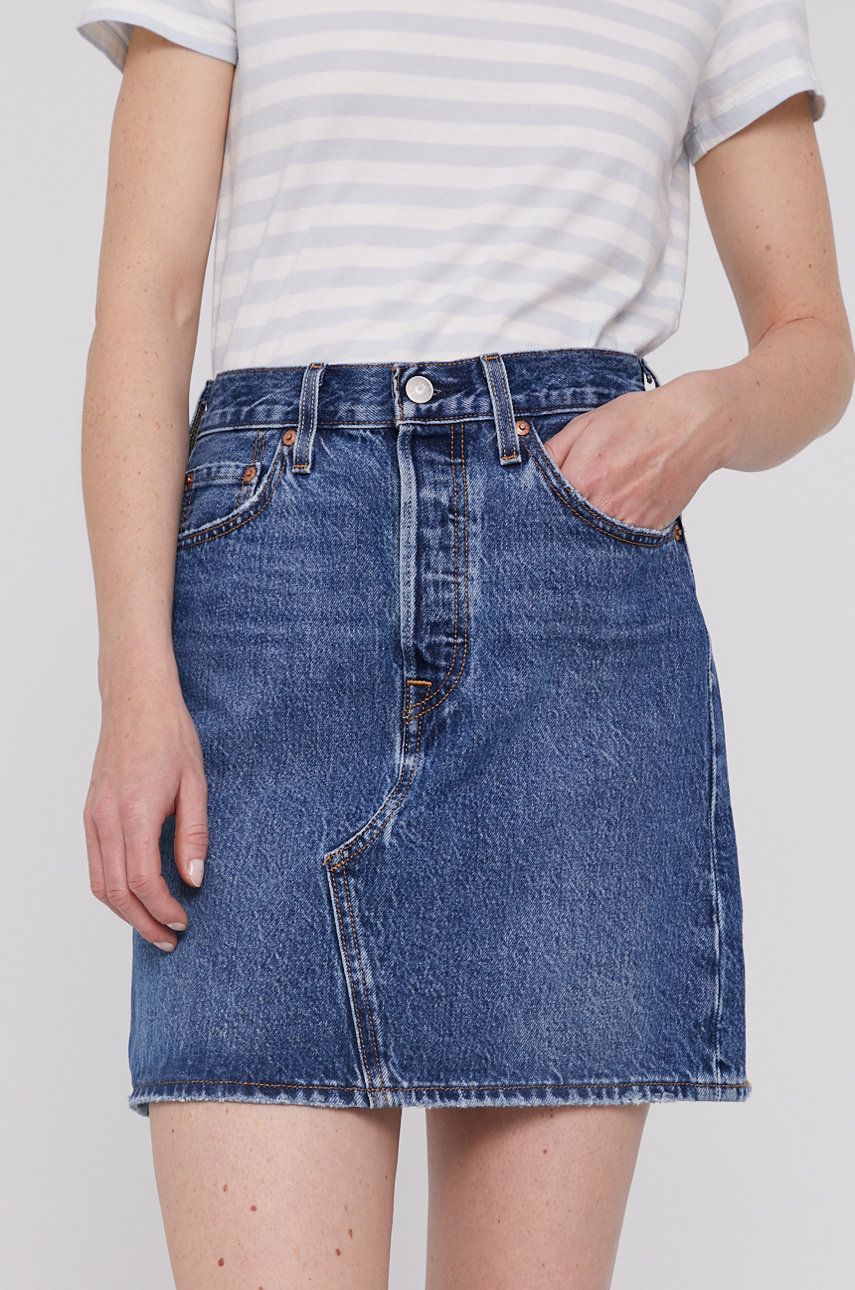 Levi’s Fustă jeans mini, model drept answear.ro