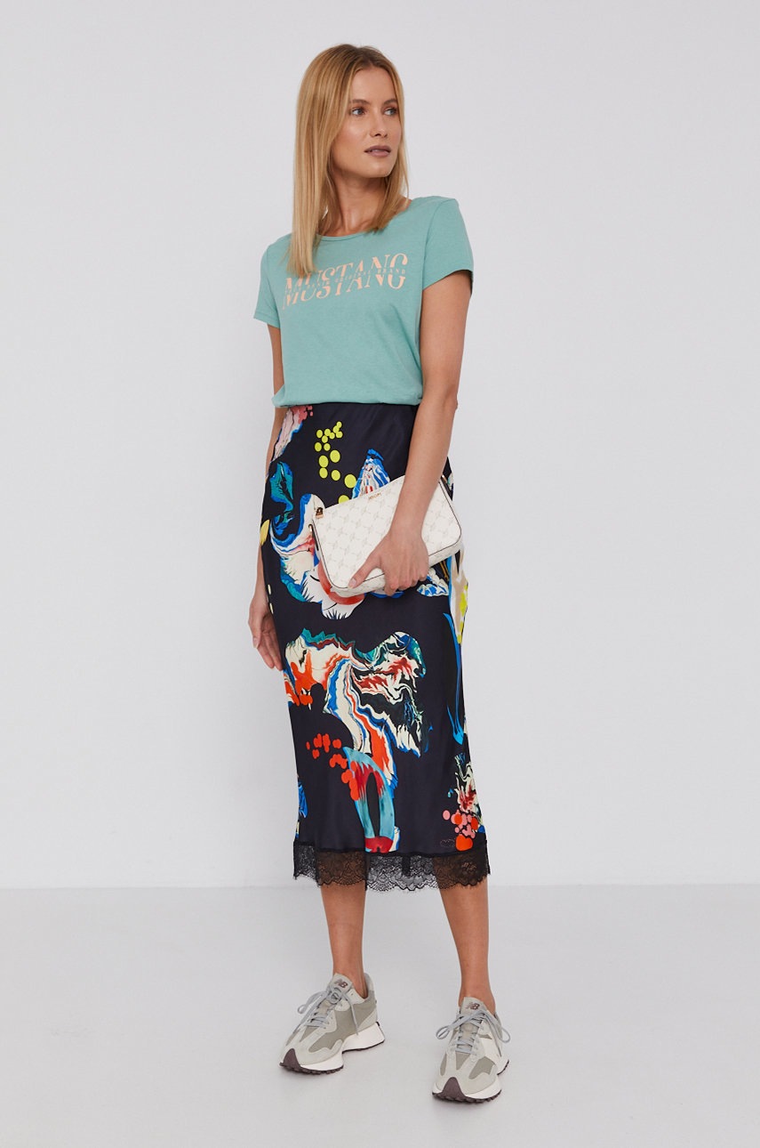 

Спідниця Desigual x Monsieur Christian Lacroix колір чорний maxi пряма