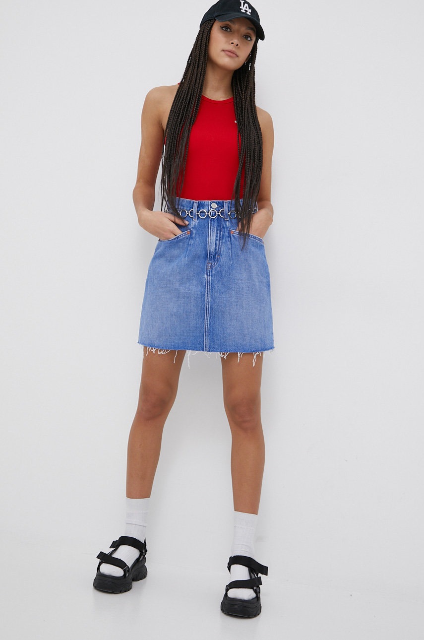 

Джинсова спідниця Tommy Jeans mini пряма