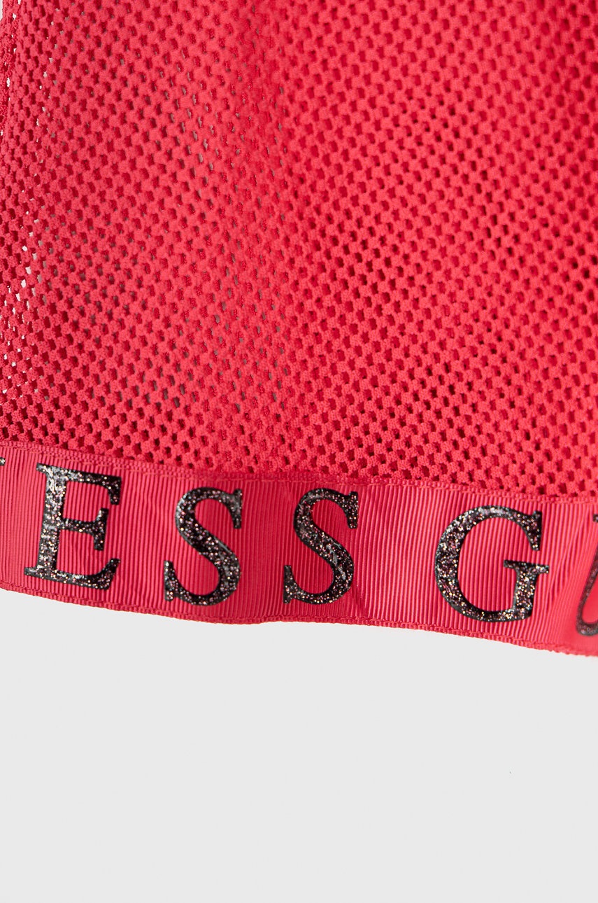 

Детская юбка Guess цвет розовый midi расклешённая