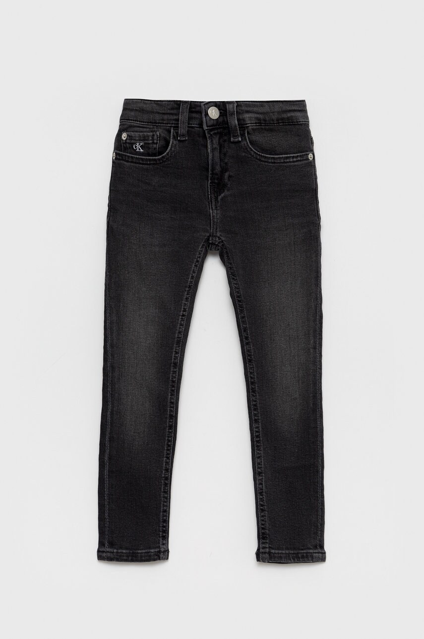 

Детски дънки Calvin Klein Jeans, Сив