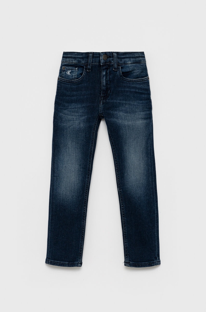 

Детски дънки Calvin Klein Jeans, Тъмносин