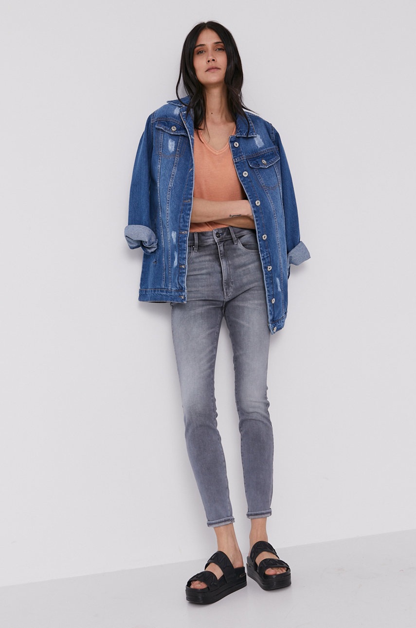 

Джинсы G-Star Raw женские цвет высокая посадка