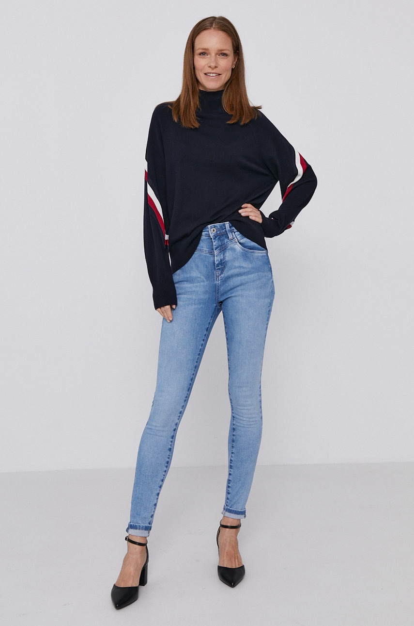 

Джинсы Pepe Jeans женские цвет высокая посадка