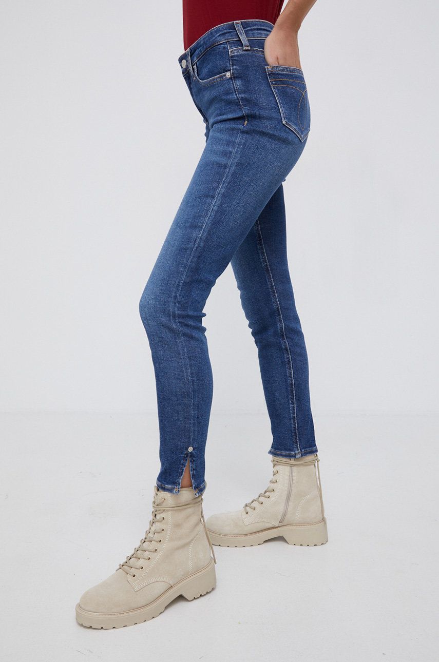 Calvin Klein Jeans - Jeansy Mid Rise Skinny Ankle