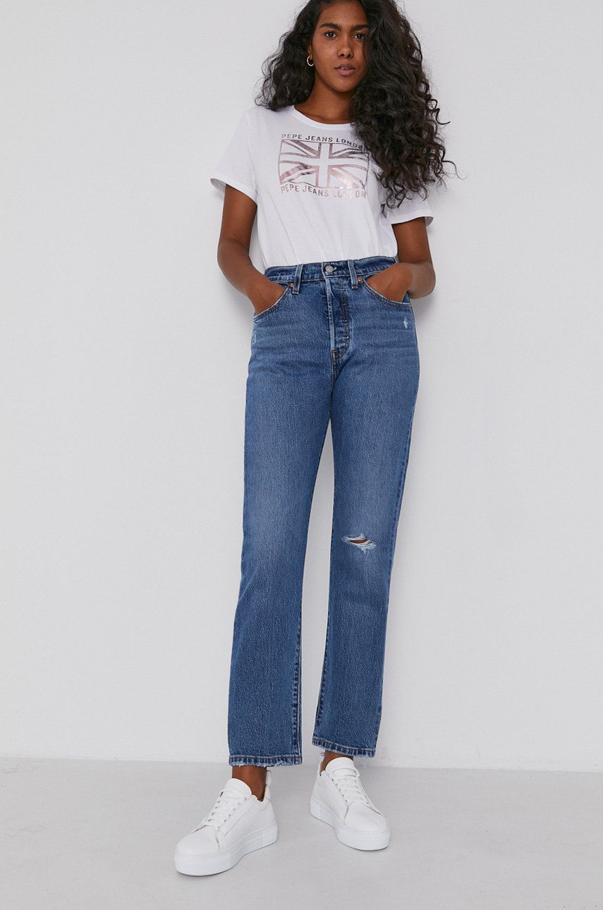 Levi’s Jeans 501 femei, high waist answear.ro imagine 2022 13clothing.ro