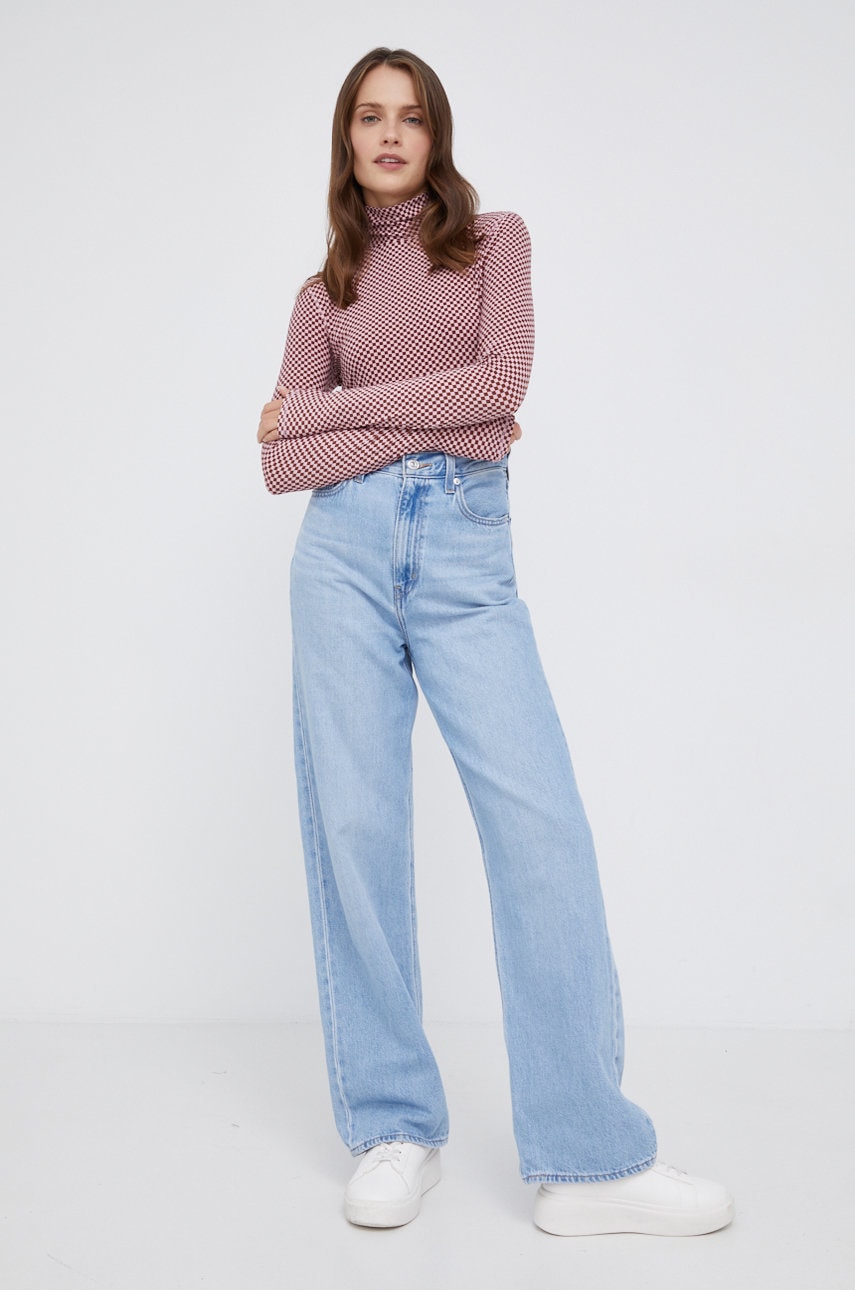 Levi's longsleeve femei, cu guler