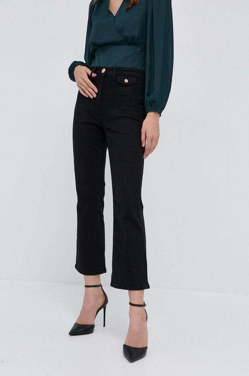 Elisabetta Franchi Jeans femei, high waist answear.ro imagine megaplaza.ro