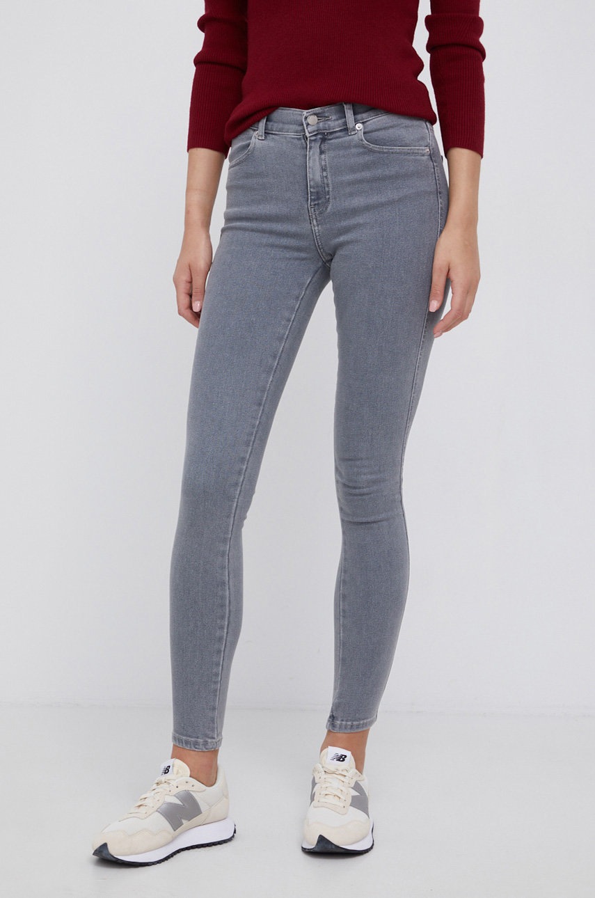 

Дънки Dr. Denim дамски със стандартна талия, Сив