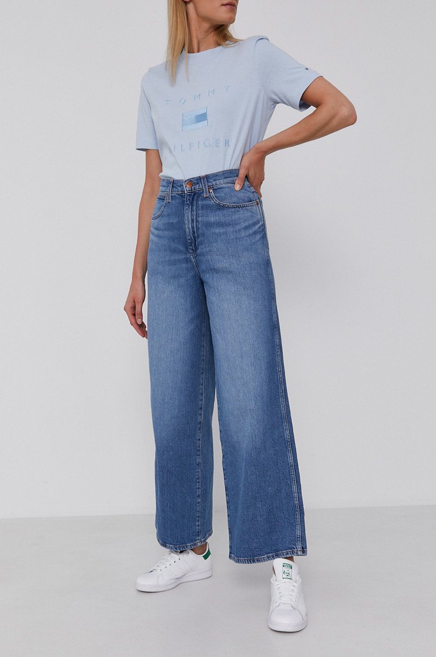 Wrangler Jeans 661 Wide World femei, high waist answear.ro imagine 2022 13clothing.ro