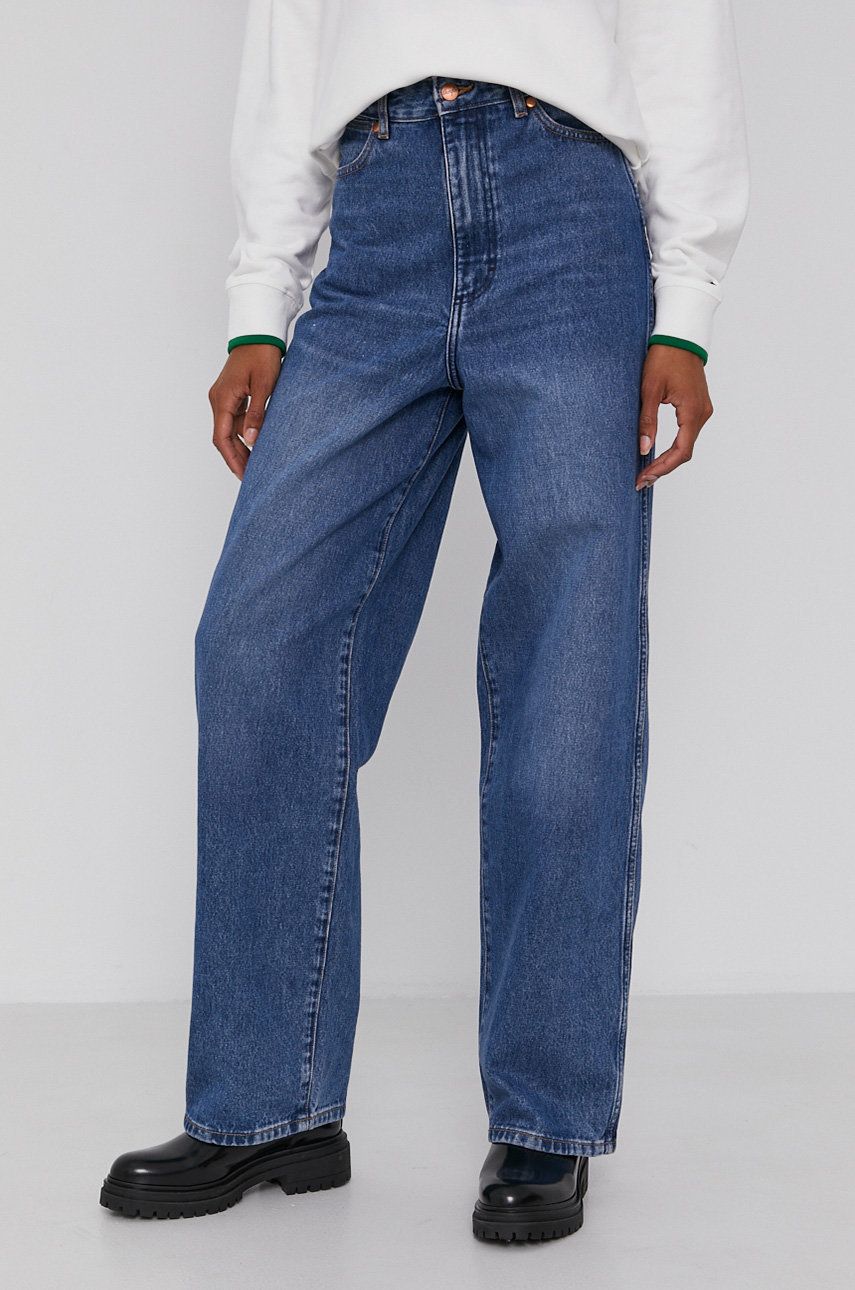 Wrangler Jeans BARREL BEAUTIFUL DAY femei, high waist answear.ro imagine megaplaza.ro