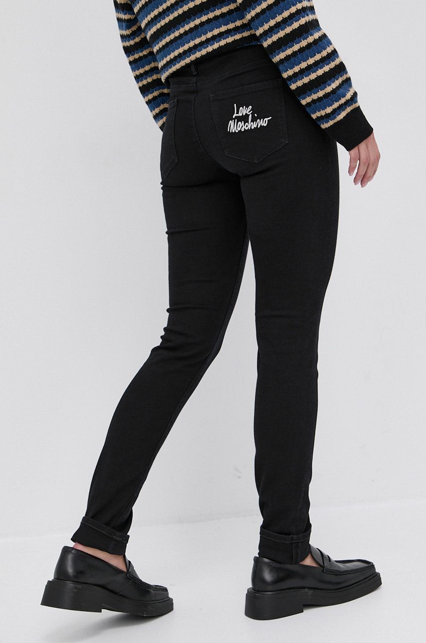 Love Moschino Jeans femei, medium waist ANSWEAR
