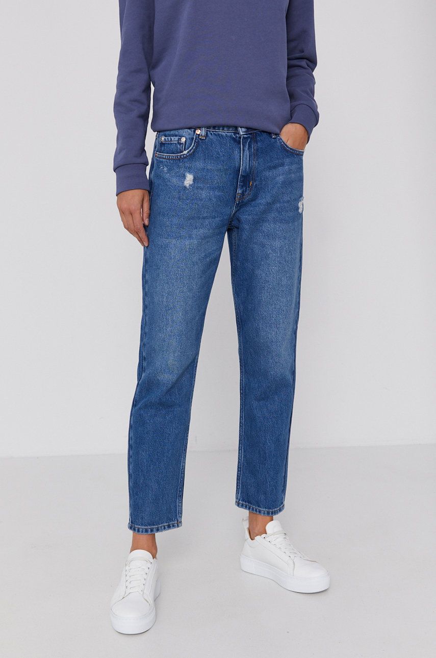 United Colors of Benetton Jeans Ingrid femei, medium waist answear.ro imagine 2022 13clothing.ro
