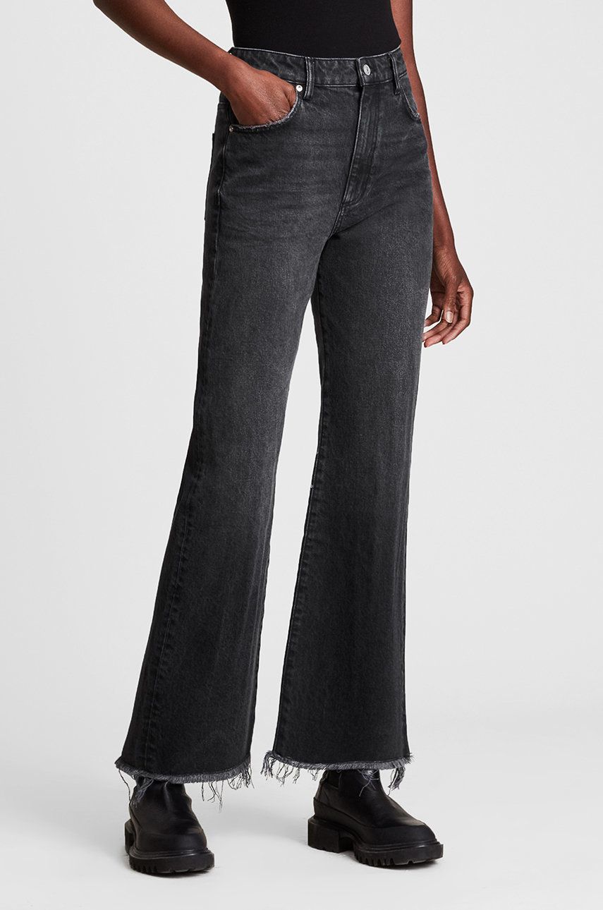 AllSaints Jeans femei, high waist imagine reduceri black friday 2021 AllSaints