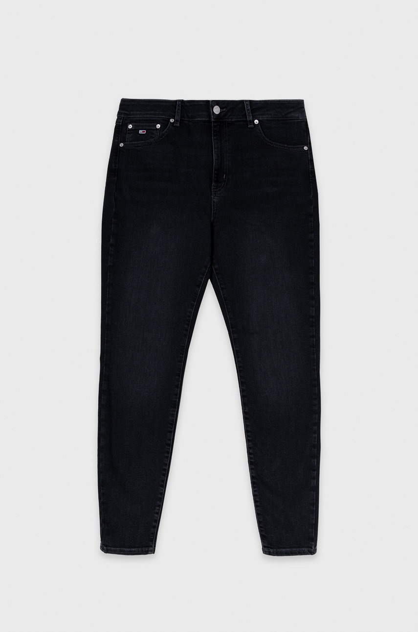 

Дънки Tommy Jeans с висока талия, Черен