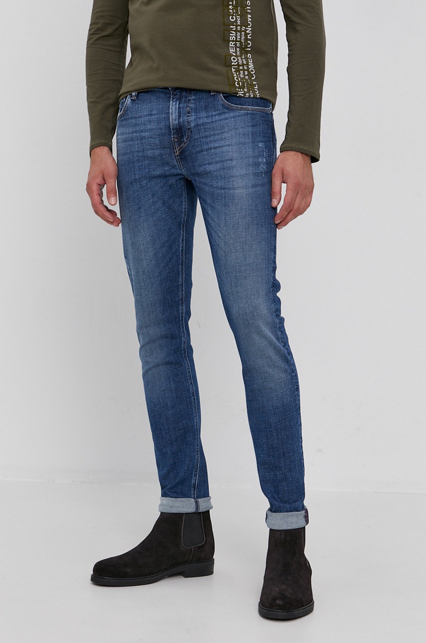 

Дънки Guess Chris мъжки, Син