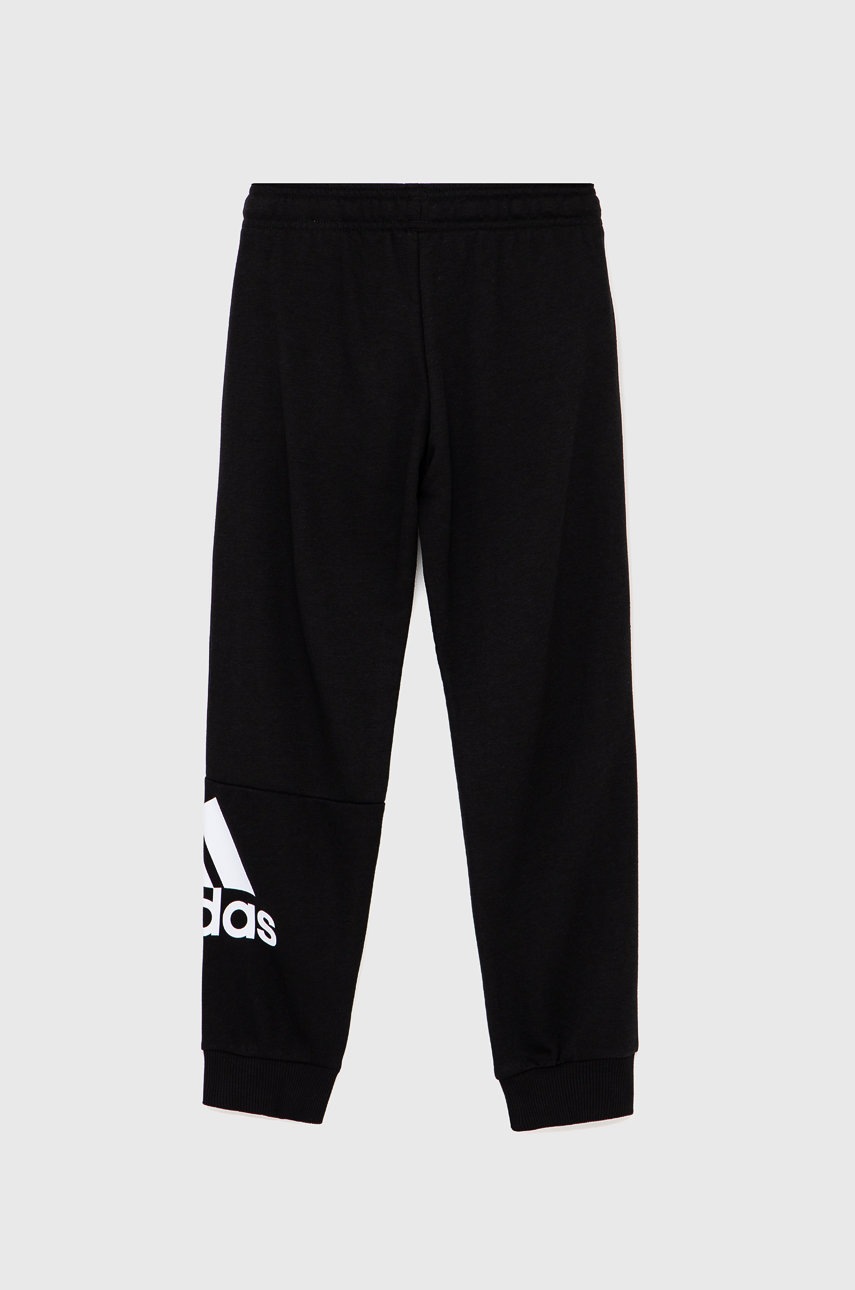 

Детские брюки adidas цвет чёрный с принтом
