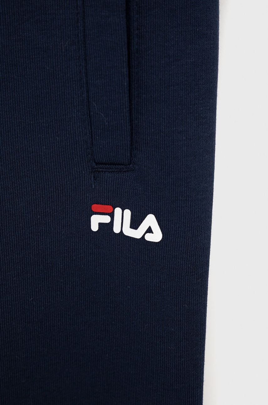 

Детские брюки Fila цвет синий гладкие