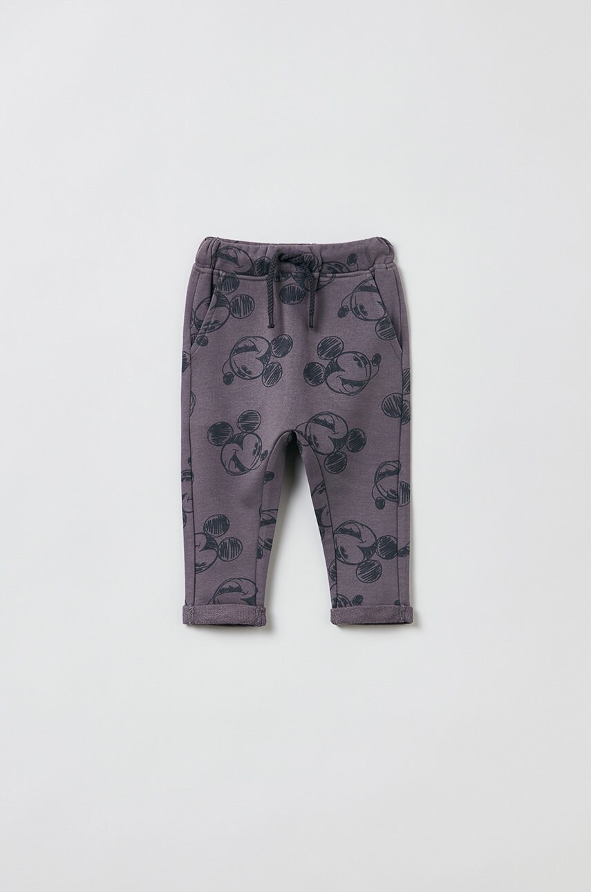 Ovs pantaloni copii culoarea gri, modelator