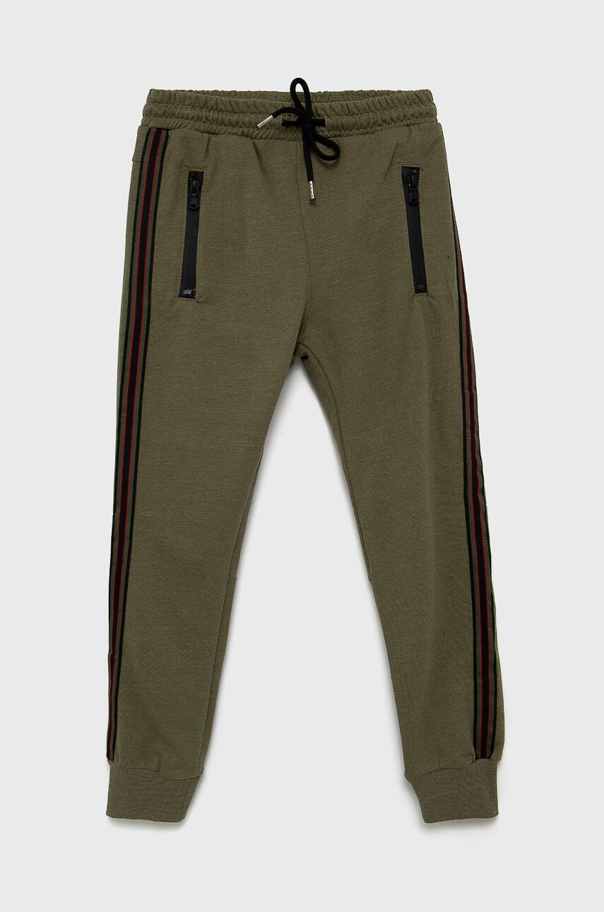 Birba&trybeyond pantaloni copii culoarea verde, cu imprimeu
